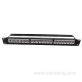 fully loaded 24port rack non shielded patch panel